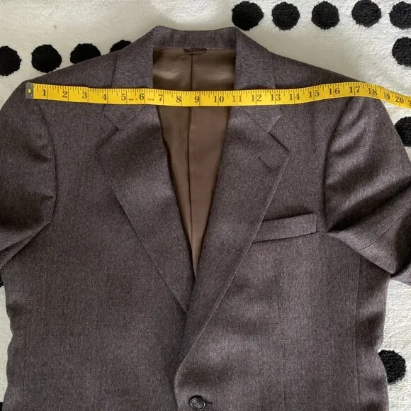 Vintage Union Made Wool Two Button Single Vent Lined Blazer Sport Coat - Picture 12 of 15